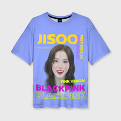 Женская футболка оверсайз Jisoo - певица из музыкальной группы Blackpink