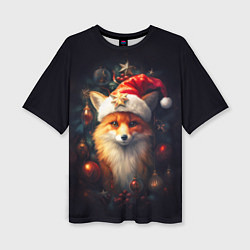 Женская футболка оверсайз New year s fox