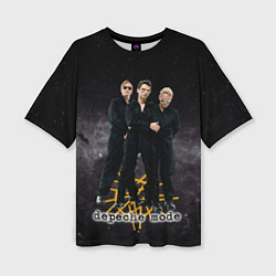 Женская футболка оверсайз Depeche Mode - A band in the universe