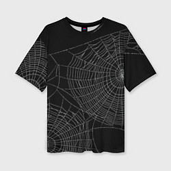 Футболка оверсайз женская Spider паутина, цвет: 3D-принт