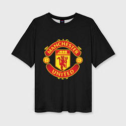 Женская футболка оверсайз Manchester United fc club