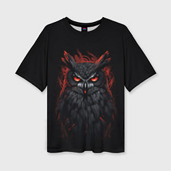 Футболка оверсайз женская Evil owl, цвет: 3D-принт