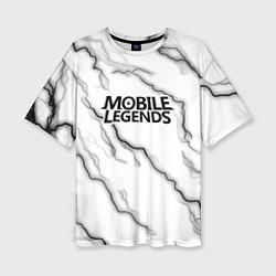 Женская футболка оверсайз Mobile legends молнии
