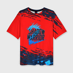 Футболка оверсайз женская Shadow Warrior actions game, цвет: 3D-принт