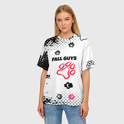 Футболка оверсайз женская Fall Guys kids game pattern, цвет: 3D-принт — фото 2