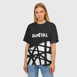 Футболка оверсайз женская Silent Hill геометрия, цвет: 3D-принт — фото 2