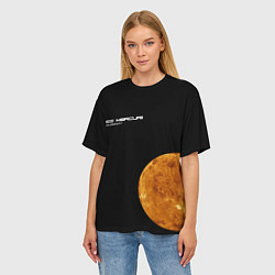 Футболка оверсайз женская Меркурий - dies mercurii, цвет: 3D-принт — фото 2