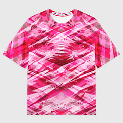 Футболка оверсайз женская Яркие узоры, цвет: 3D-принт