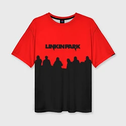 Футболка оверсайз женская Linkin park rock team, цвет: 3D-принт