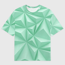 Футболка оверсайз женская Объемные пирамидки, цвет: 3D-принт