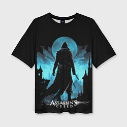 Женская футболка оверсайз Assassins creed сумерки