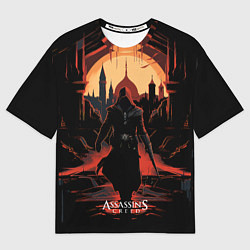 Футболка оверсайз женская Assassins creed заброшенный старый город, цвет: 3D-принт