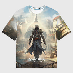 Футболка оверсайз женская Assassins creed большой город, цвет: 3D-принт