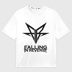 Женская футболка оверсайз Falling in Reverse band logo