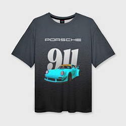 Футболка оверсайз женская Porsche 911 спортивный автомобиль, цвет: 3D-принт