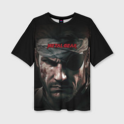 Женская футболка оверсайз Metal gear Venom Snake