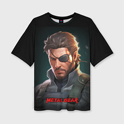 Футболка оверсайз женская Веном Снейк из игры Metal gear, цвет: 3D-принт