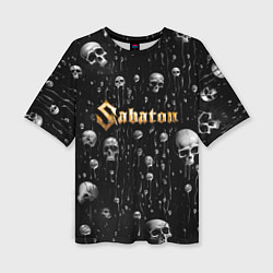 Женская футболка оверсайз Sabaton - rock