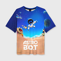 Футболка оверсайз женская Astro bot персонажи, цвет: 3D-принт