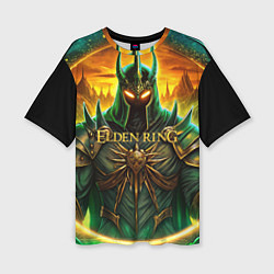 Женская футболка оверсайз Elden Ring black knight