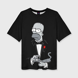 Футболка оверсайз женская Homer - the godfather, цвет: 3D-принт