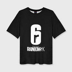 Женская футболка оверсайз Rainbow six ubisoft game