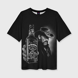 Футболка оверсайз женская Motorhead - Ian Kilmister whiskey, цвет: 3D-принт