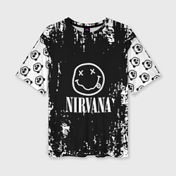 Женская футболка оверсайз Nirvana teddy