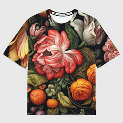 Футболка оверсайз женская Набивной рисунок, цвет: 3D-принт