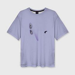 Футболка оверсайз женская Эмоция хандры, цвет: 3D-принт
