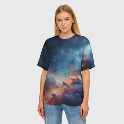 Футболка оверсайз женская Космическая даль, цвет: 3D-принт — фото 2