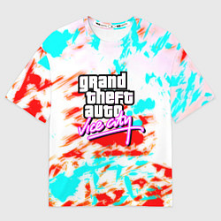 Футболка оверсайз женская GTA vice city clors, цвет: 3D-принт