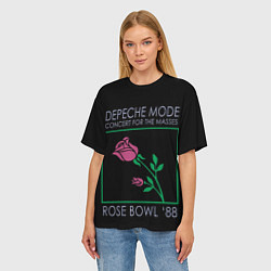 Футболка оверсайз женская Depeche Mode - Rose Bowl, цвет: 3D-принт — фото 2