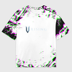 Футболка оверсайз женская Vrising глитч краски, цвет: 3D-принт