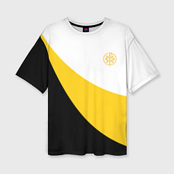 Женская футболка оверсайз Сокрушу пред ним врагов его малый желтый КЦК Никол