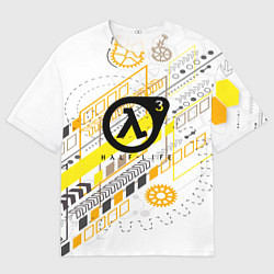 Футболка оверсайз женская Half life 3 механика, цвет: 3D-принт