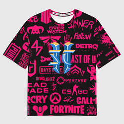 Футболка оверсайз женская Starcraft logo game, цвет: 3D-принт