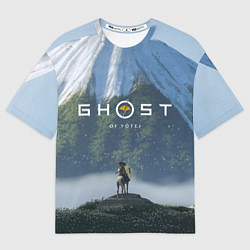 Футболка оверсайз женская Ацу на коне Ghost of Yotei, цвет: 3D-принт