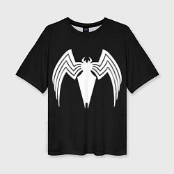 Футболка оверсайз женская Venom - spider logo, цвет: 3D-принт
