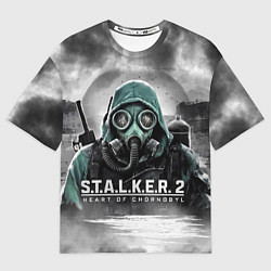 Футболка оверсайз женская Stalker 2 heart of Chornobyl radiation, цвет: 3D-принт