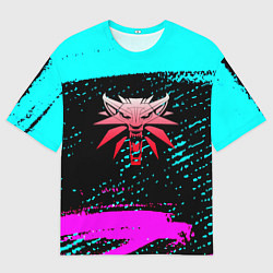 Футболка оверсайз женская The Witcher неоновые краски, цвет: 3D-принт