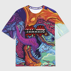 Футболка оверсайз женская Tekken hyper beast, цвет: 3D-принт