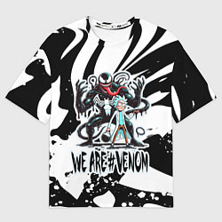 Футболка оверсайз женская Rick Sanchez - we are Venom meme, цвет: 3D-принт