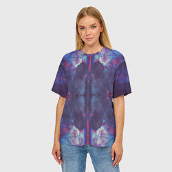 Футболка оверсайз женская Космическая паутина, цвет: 3D-принт — фото 2