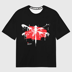 Футболка оверсайз женская Gothic dragonfly with paint strokes, цвет: 3D-принт