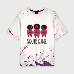 Футболка оверсайз женская Играй в кальмара, цвет: 3D-принт