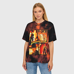 Футболка оверсайз женская Indiana Jones and the Great Circle, цвет: 3D-принт — фото 2