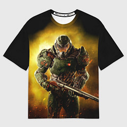 Футболка оверсайз женская Doom guy slayer, цвет: 3D-принт
