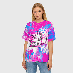 Футболка оверсайз женская Мартышка Джинкс - Arcane, цвет: 3D-принт — фото 2