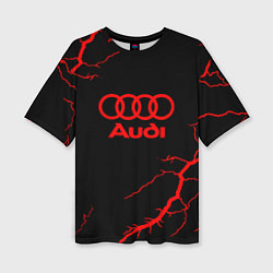 Футболка оверсайз женская Audi storm, цвет: 3D-принт